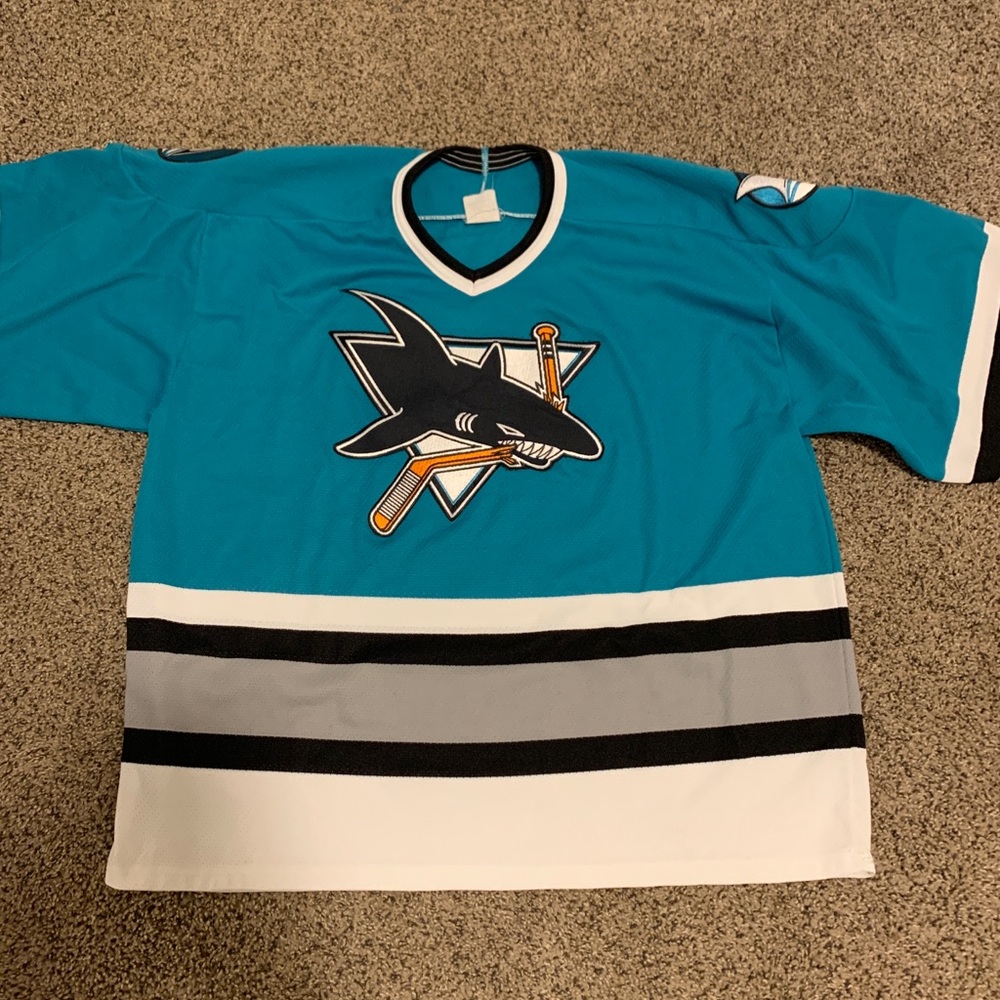 San Jose Sharks Blank Jersey